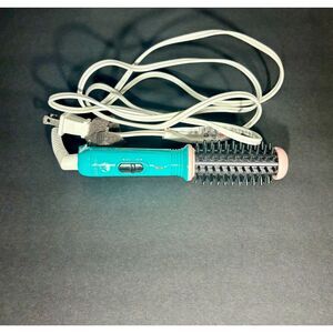 Calista Turquoise Hot Air Brush Round Comb Hair Styler – Compact Travel Size